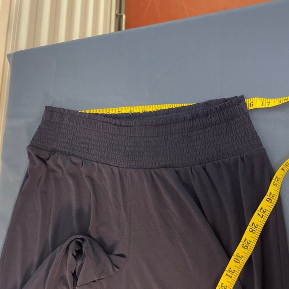 CATO Navy Blue Cropped Wide Waist Band Wide Leg Pants Size M - Picture 8 of 9